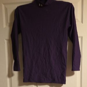 Under Armour Kids Long Sleeve Tee in Deep Purple